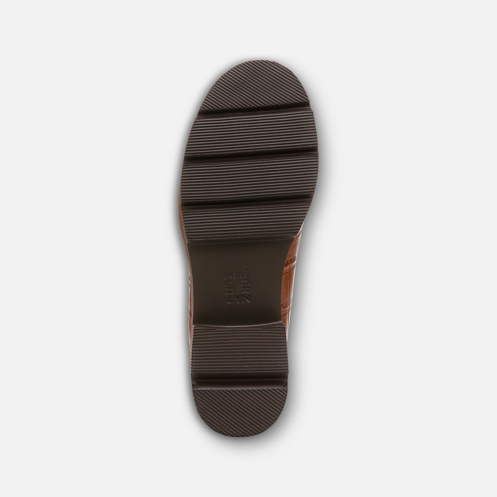 Naturalizer Darry Lug Sole Loafer - English Tea Brown Leather Naturalizer Darry Lug Sole Loafer - English Tea Brown Leather