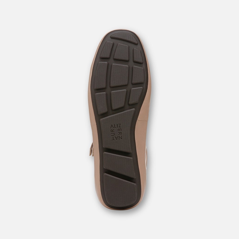 Naturalizer Behold Mary Jane Flat - Warm Taupe Leather Naturalizer Behold Mary Jane Flat - Warm Taupe Leather