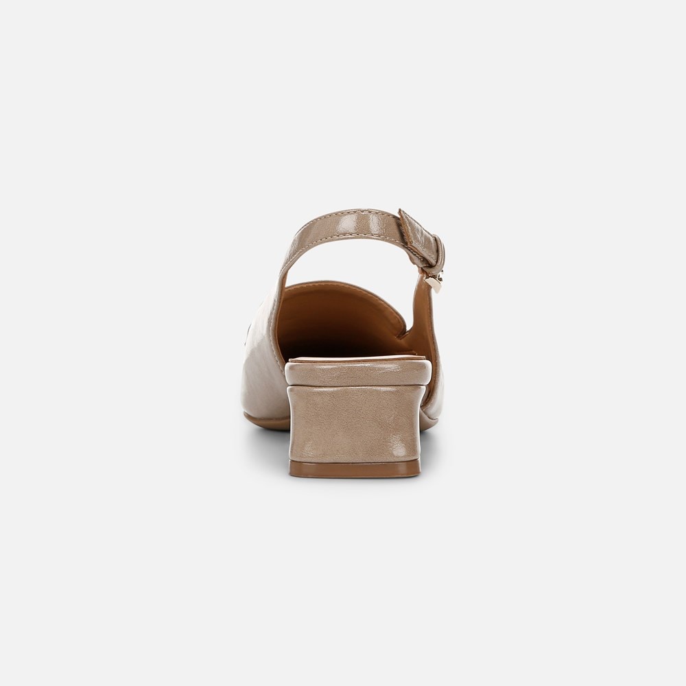 Naturalizer Garner Slingback - Taupe Faux Leather Naturalizer Garner Slingback - Taupe Faux Leather