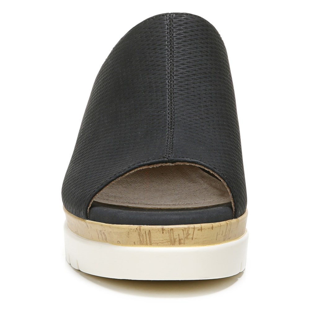 Naturalizer Soul Goodtimes Mule Wedge Sandal - Black Manmade Naturalizer Soul Goodtimes Mule Wedge Sandal - Black Manmade