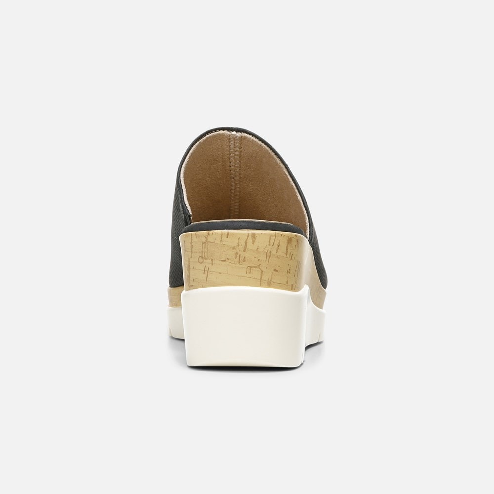 Naturalizer Soul Goodtimes Mule Wedge Sandal - Black Manmade Naturalizer Soul Goodtimes Mule Wedge Sandal - Black Manmade