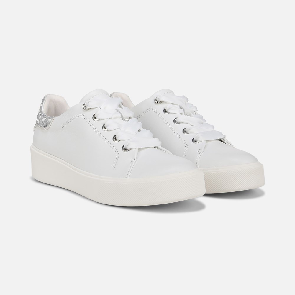 Naturalizer Morrison Bliss Lace Up Sneaker - White Leather Naturalizer Morrison Bliss Lace Up Sneaker - White Leather