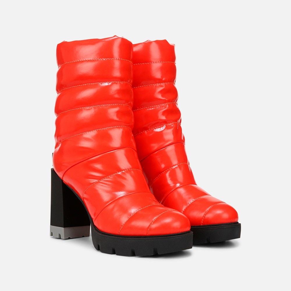 Naturalizer Think Royln Crosswalk Water Repellent Bootie - Poppy Patent Shine Nylon Naturalizer Think Royln Crosswalk Water Repellent Bootie - Poppy Patent Shine Nylon