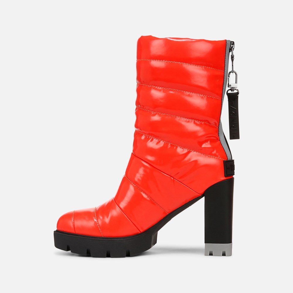 Naturalizer Think Royln Crosswalk Water Repellent Bootie - Poppy Patent Shine Nylon Naturalizer Think Royln Crosswalk Water Repellent Bootie - Poppy Patent Shine Nylon