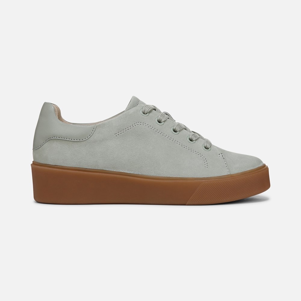 Naturalizer Morrison 2.0 Lace Up Sneaker - Pistachio Green Suede