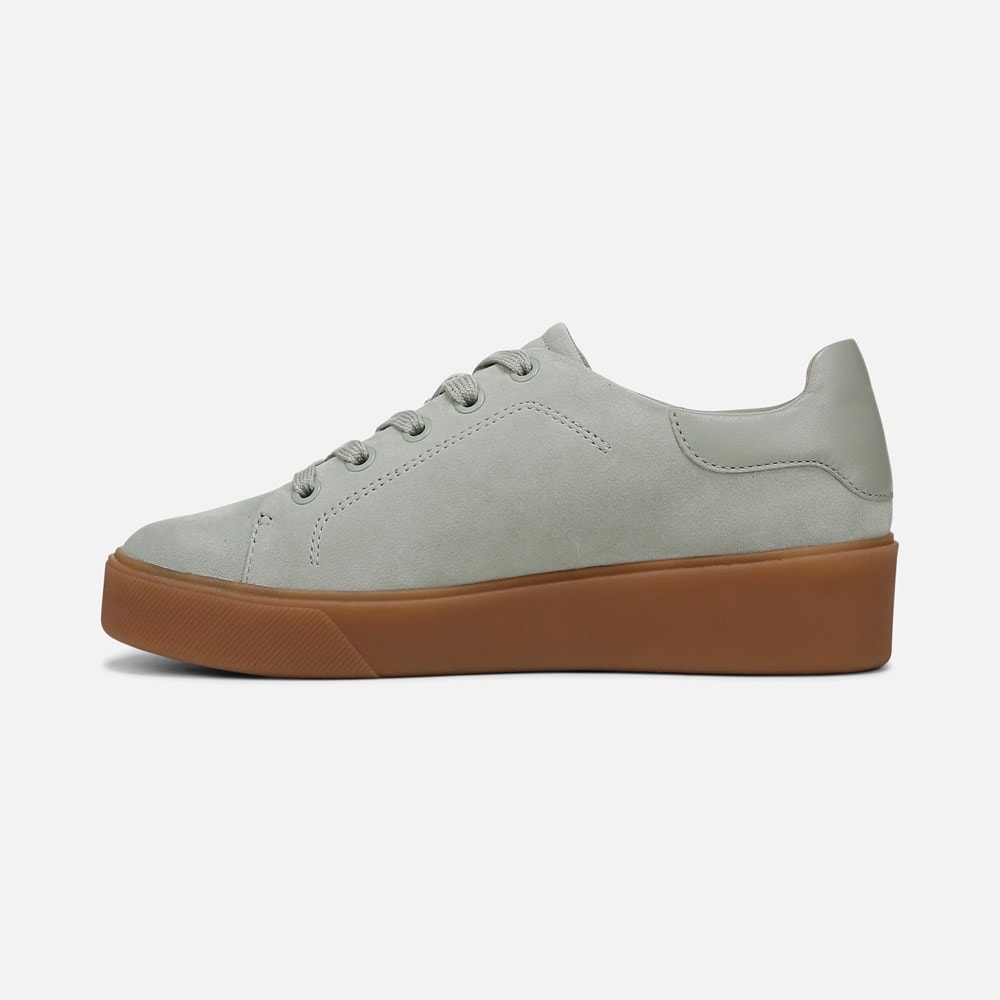 Naturalizer Morrison 2.0 Lace Up Sneaker - Pistachio Green Suede