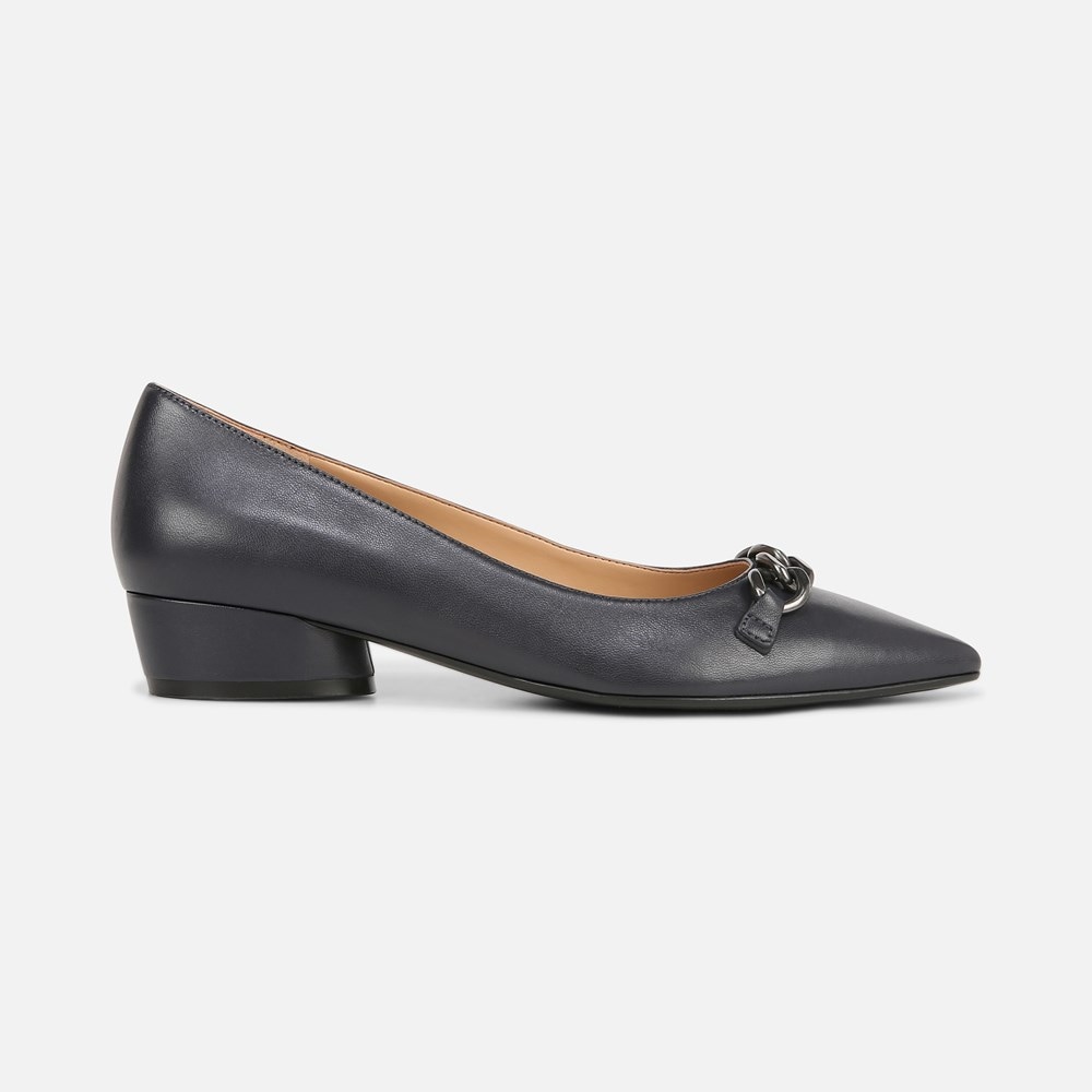 Naturalizer Becca Flat - Navy Blue Leather Naturalizer Becca Flat - Navy Blue Leather