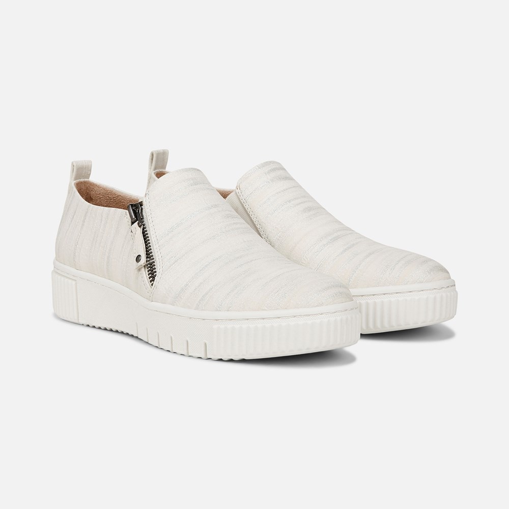Naturalizer SOUL Turner Slip On Sneaker - White Metallic Faux Leather Naturalizer SOUL Turner Slip On Sneaker - White Metallic Faux Leather