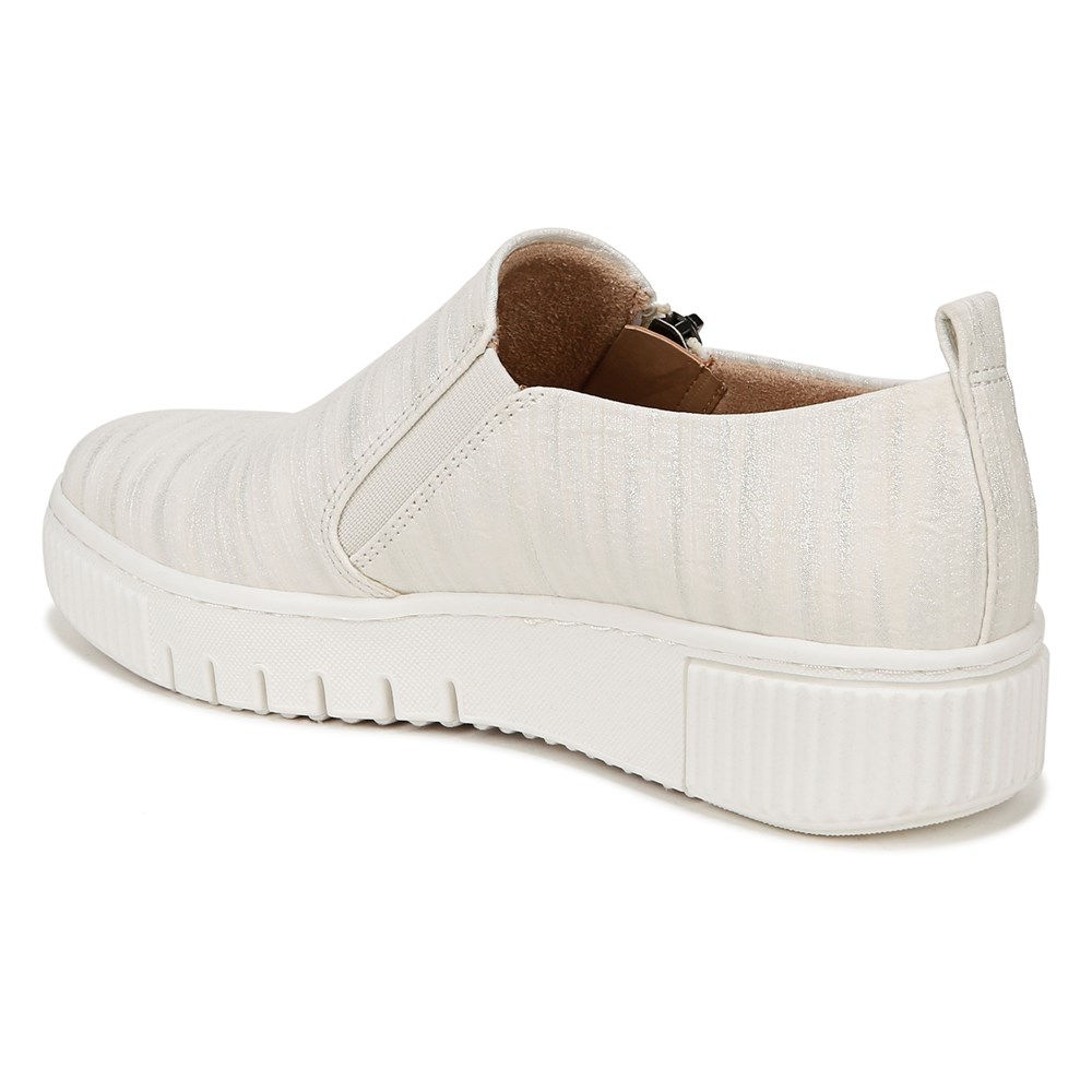 Naturalizer SOUL Turner Slip On Sneaker - White Metallic Faux Leather Naturalizer SOUL Turner Slip On Sneaker - White Metallic Faux Leather
