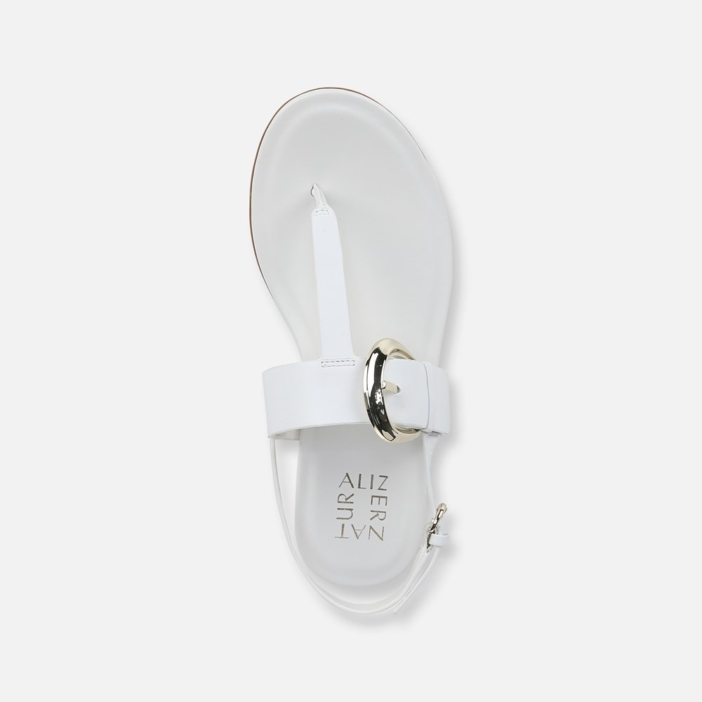 Naturalizer Taylor Sandal - White Leather Naturalizer Taylor Sandal - White Leather