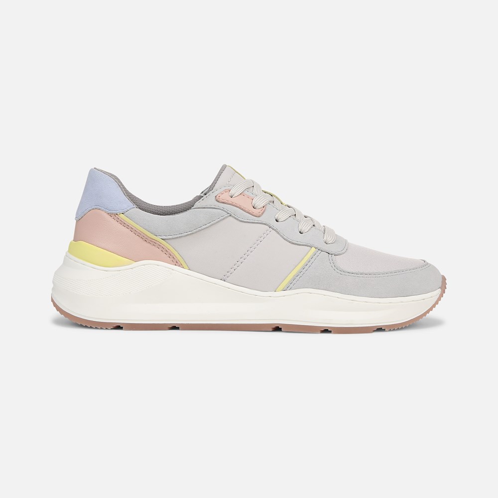 Naturalizer Blossom Lace-up Sneaker - Digital Mist Grey Leather \\u0026 Fabric Naturalizer Blossom Lace-up Sneaker - Digital Mist Grey Leather \\u0026 Fabric