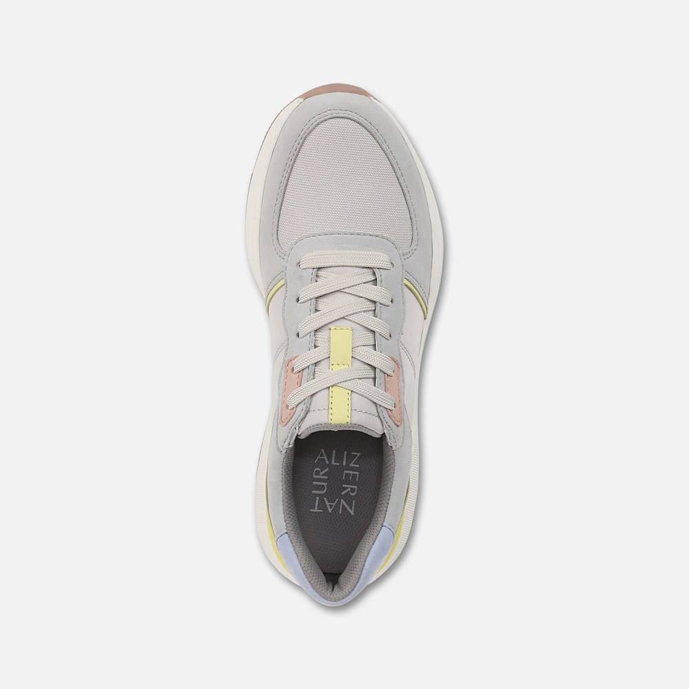 Naturalizer Blossom Lace-up Sneaker - Digital Mist Grey Leather \\u0026 Fabric Naturalizer Blossom Lace-up Sneaker - Digital Mist Grey Leather \\u0026 Fabric