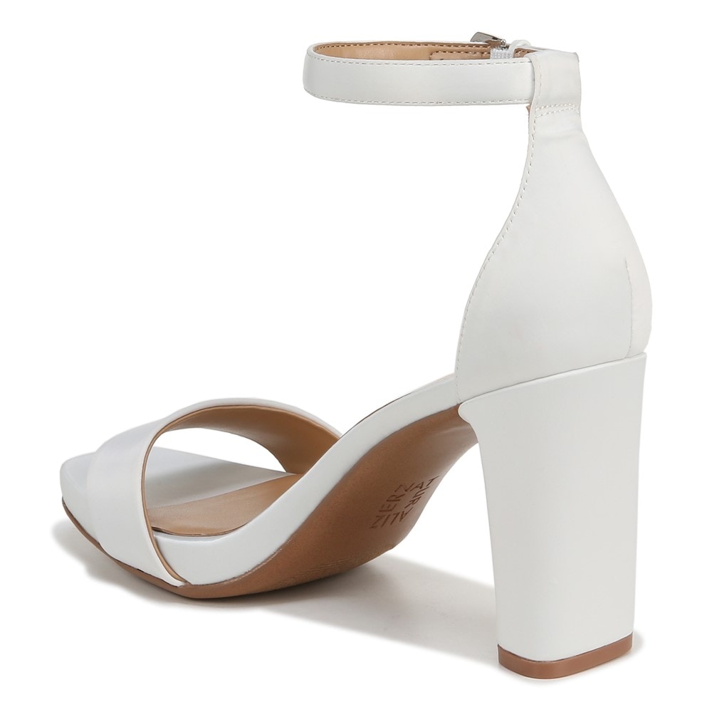 Naturalizer Joy Dress Sandal - Pearl White Satin Fabric