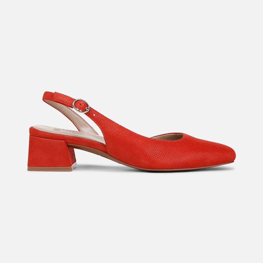 Naturalizer Jayla Slingback Pump - Maserati Red Suede Naturalizer Jayla Slingback Pump - Maserati Red Suede