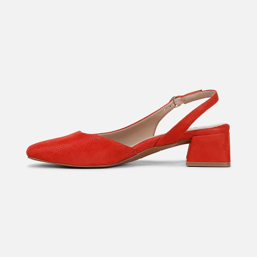 Naturalizer Jayla Slingback Pump - Maserati Red Suede Naturalizer Jayla Slingback Pump - Maserati Red Suede