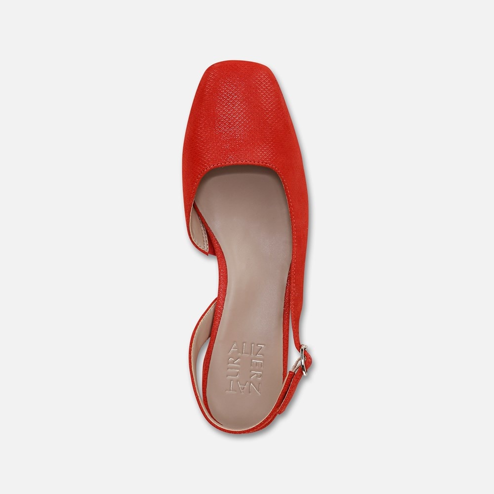 Naturalizer Jayla Slingback Pump - Maserati Red Suede Naturalizer Jayla Slingback Pump - Maserati Red Suede