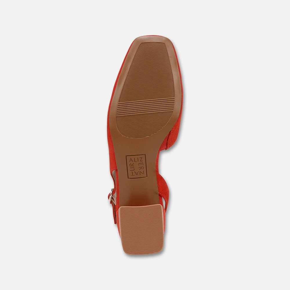 Naturalizer Jayla Slingback Pump - Maserati Red Suede Naturalizer Jayla Slingback Pump - Maserati Red Suede
