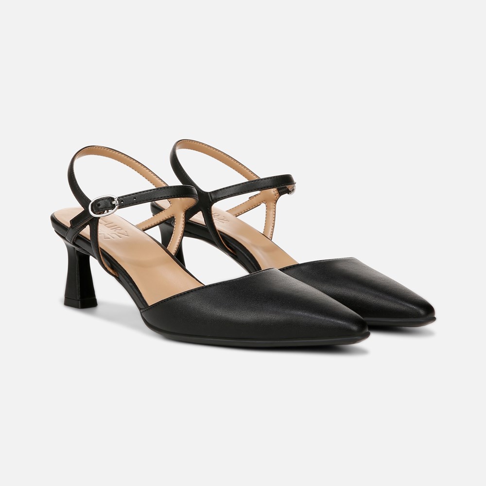 Naturalizer Tara Dress Shoe - Black Faux Leather