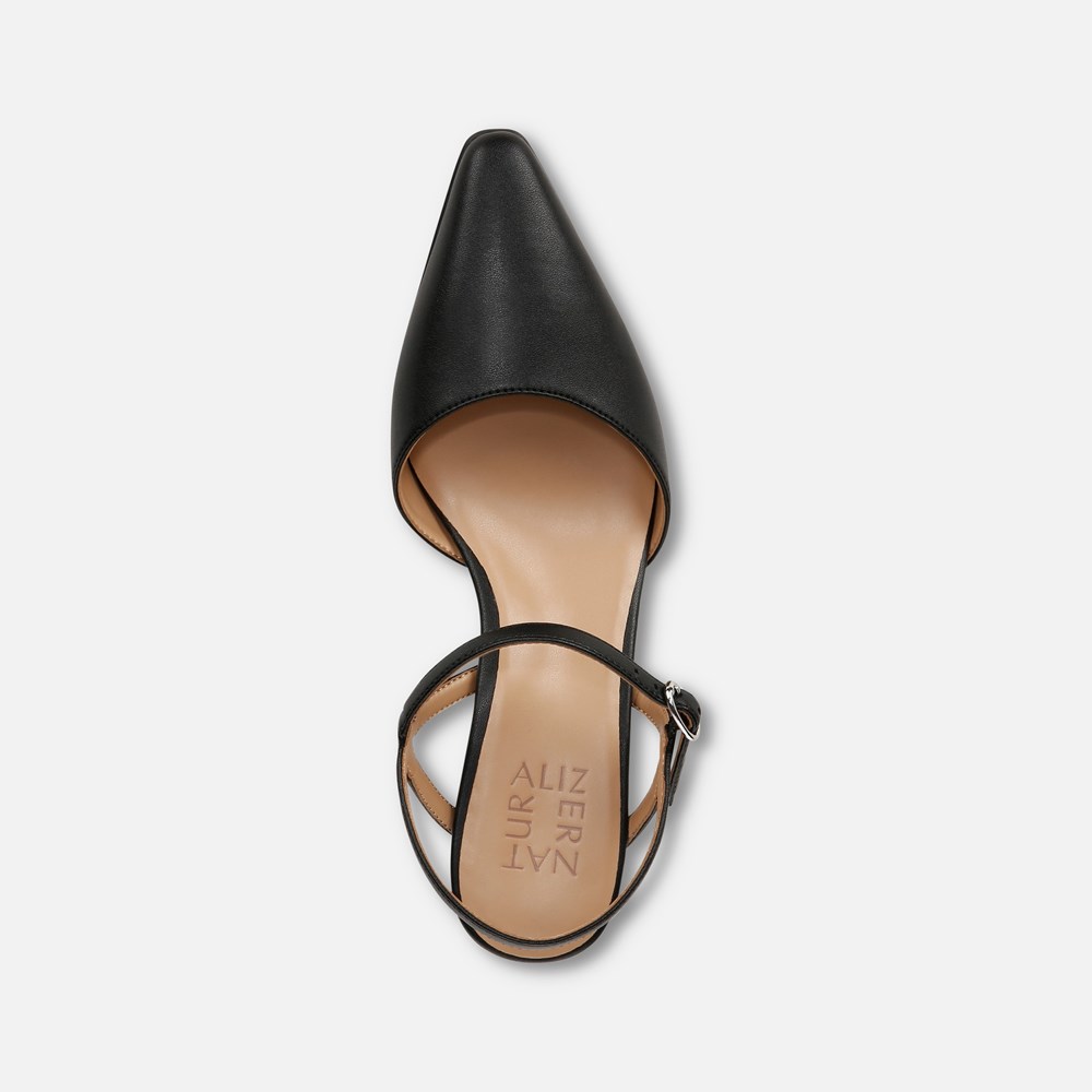 Naturalizer Tara Dress Shoe - Black Faux Leather