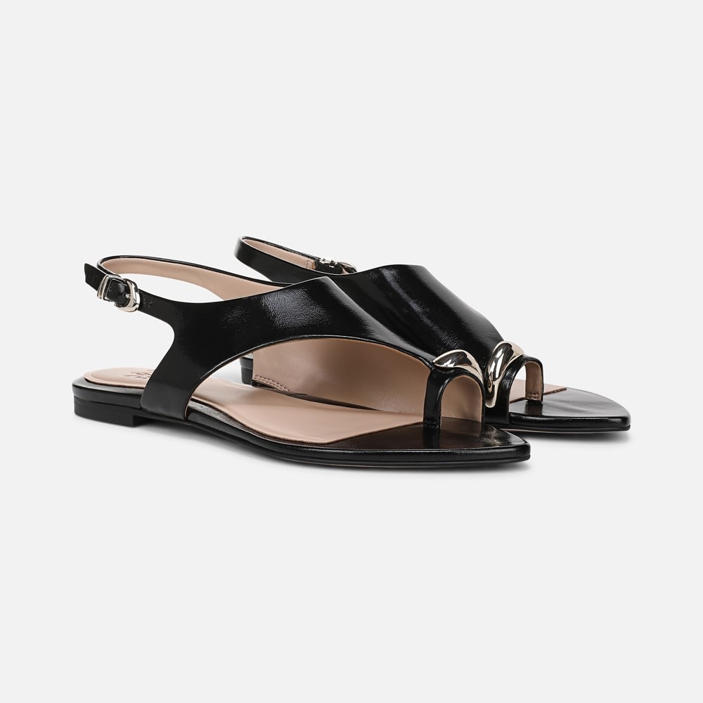 Naturalizer 27 EDIT Via Sandal - Black Leather