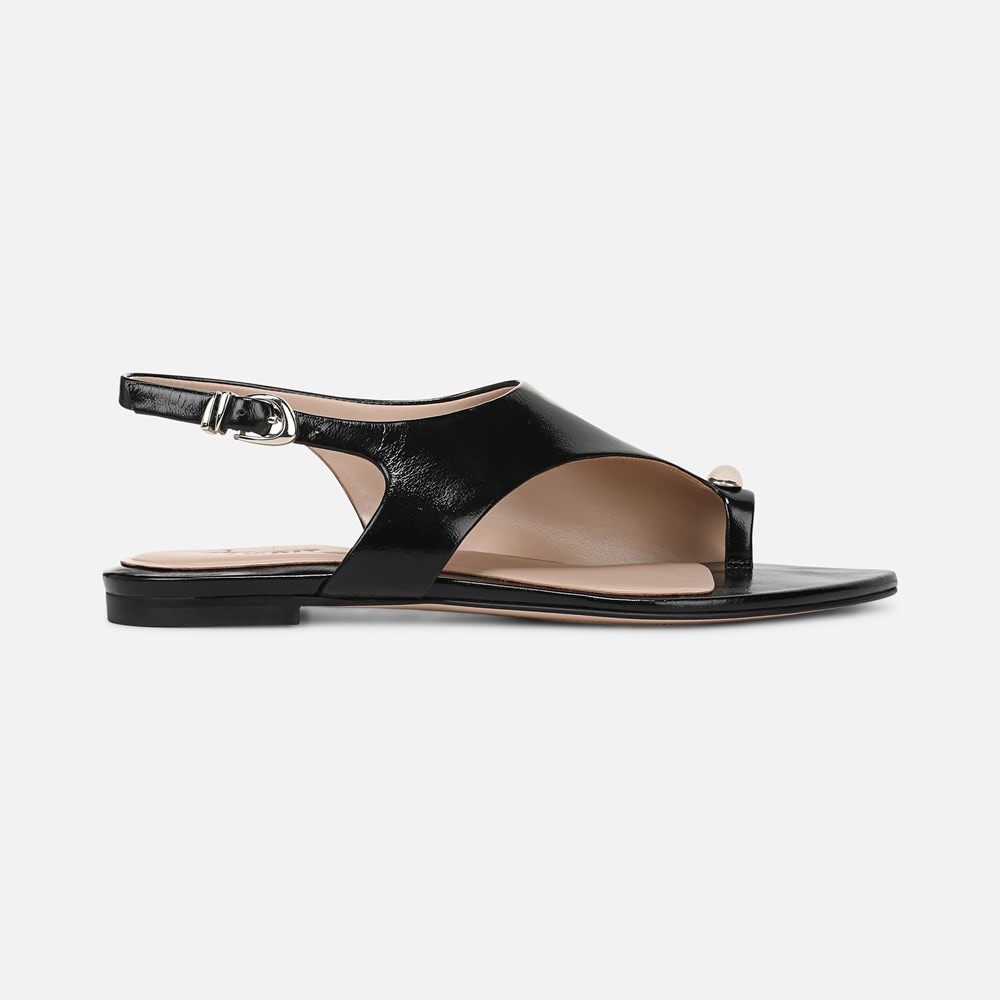 Naturalizer 27 EDIT Via Sandal - Black Leather