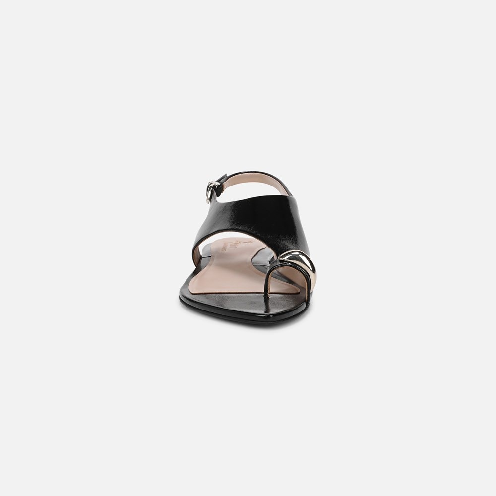 Naturalizer 27 EDIT Via Sandal - Black Leather