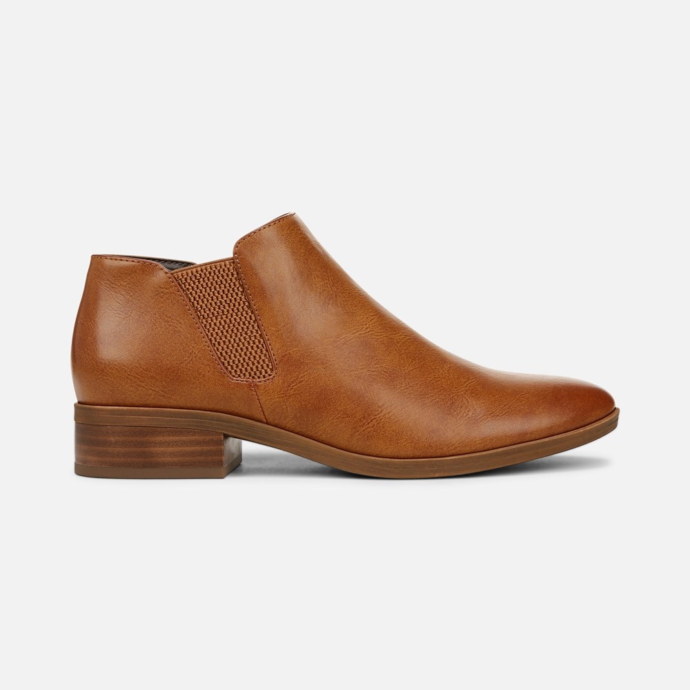 Naturalizer SOUL Respect Ankle Bootie - Gingerbread Brown Faux Leather Naturalizer SOUL Respect Ankle Bootie - Gingerbread Brown Faux Leather