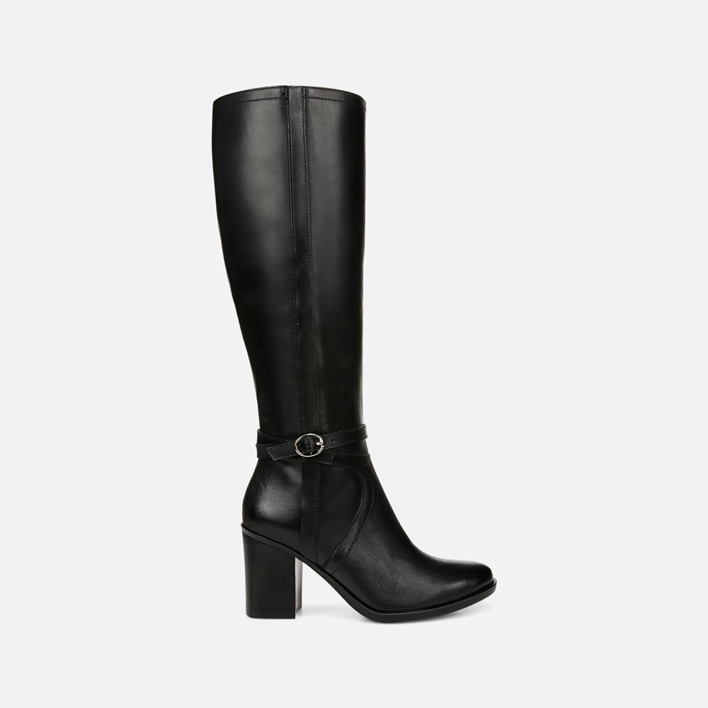 Naturalizer Kamila Knee High Boot - Black Leather Naturalizer Kamila Knee High Boot - Black Leather