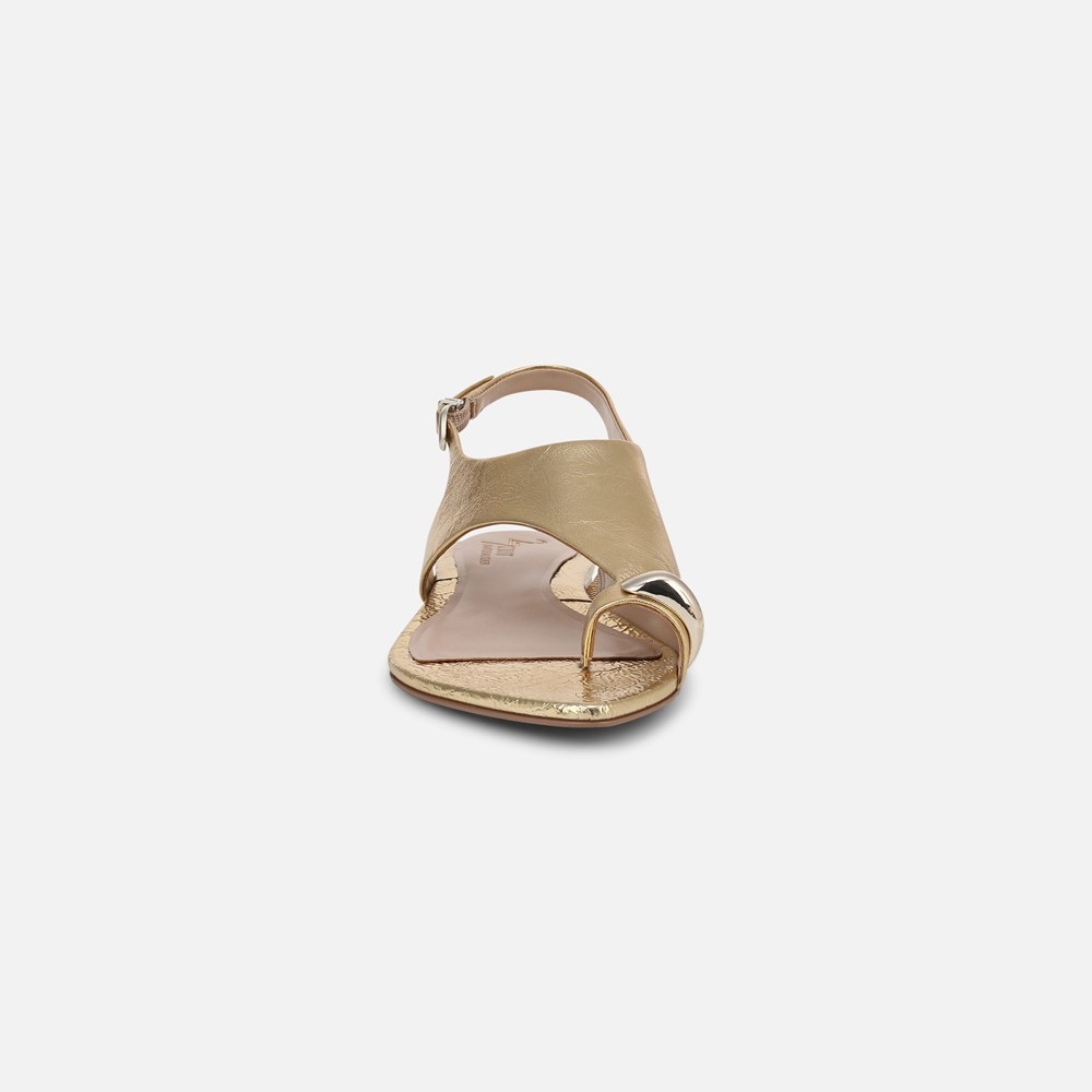 Naturalizer 27 EDIT Via Sandal - Dark Gold Leather
