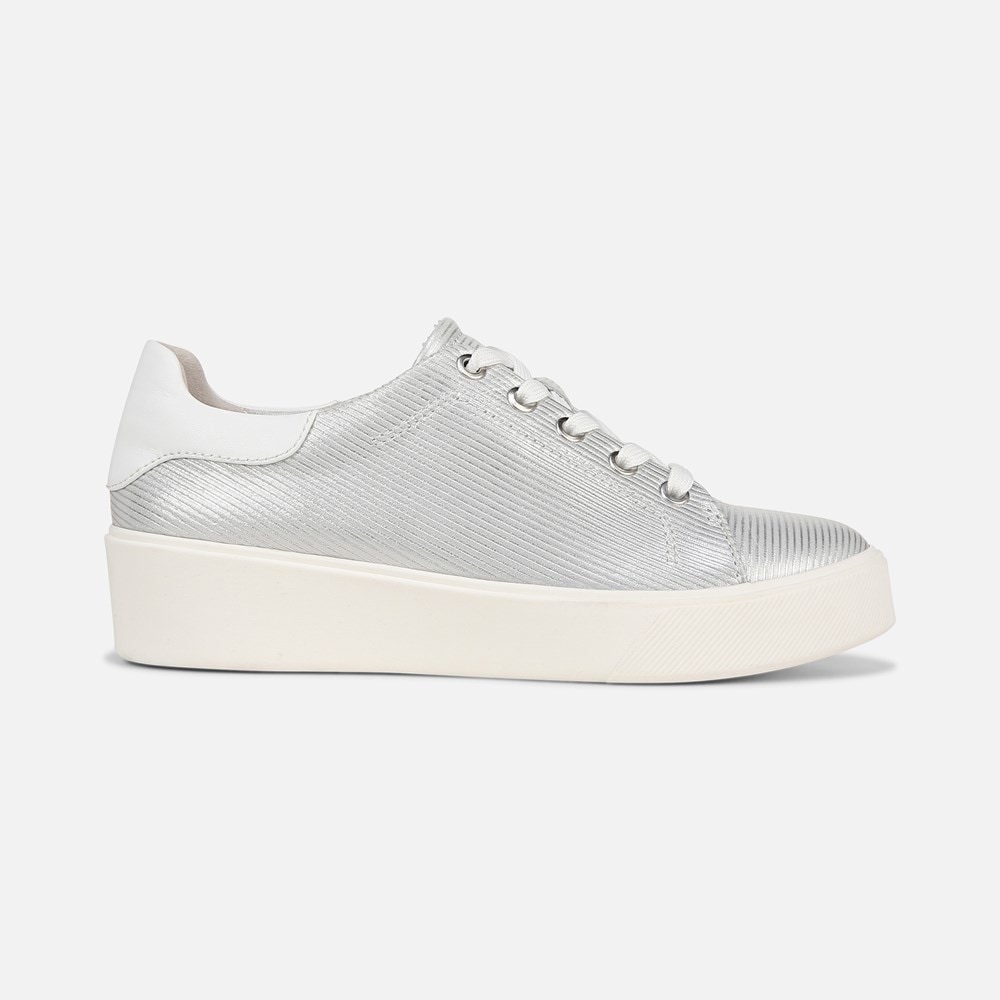 Naturalizer Morrison 2.0 Lace Up Sneaker - Silver Leather Naturalizer Morrison 2.0 Lace Up Sneaker - Silver Leather
