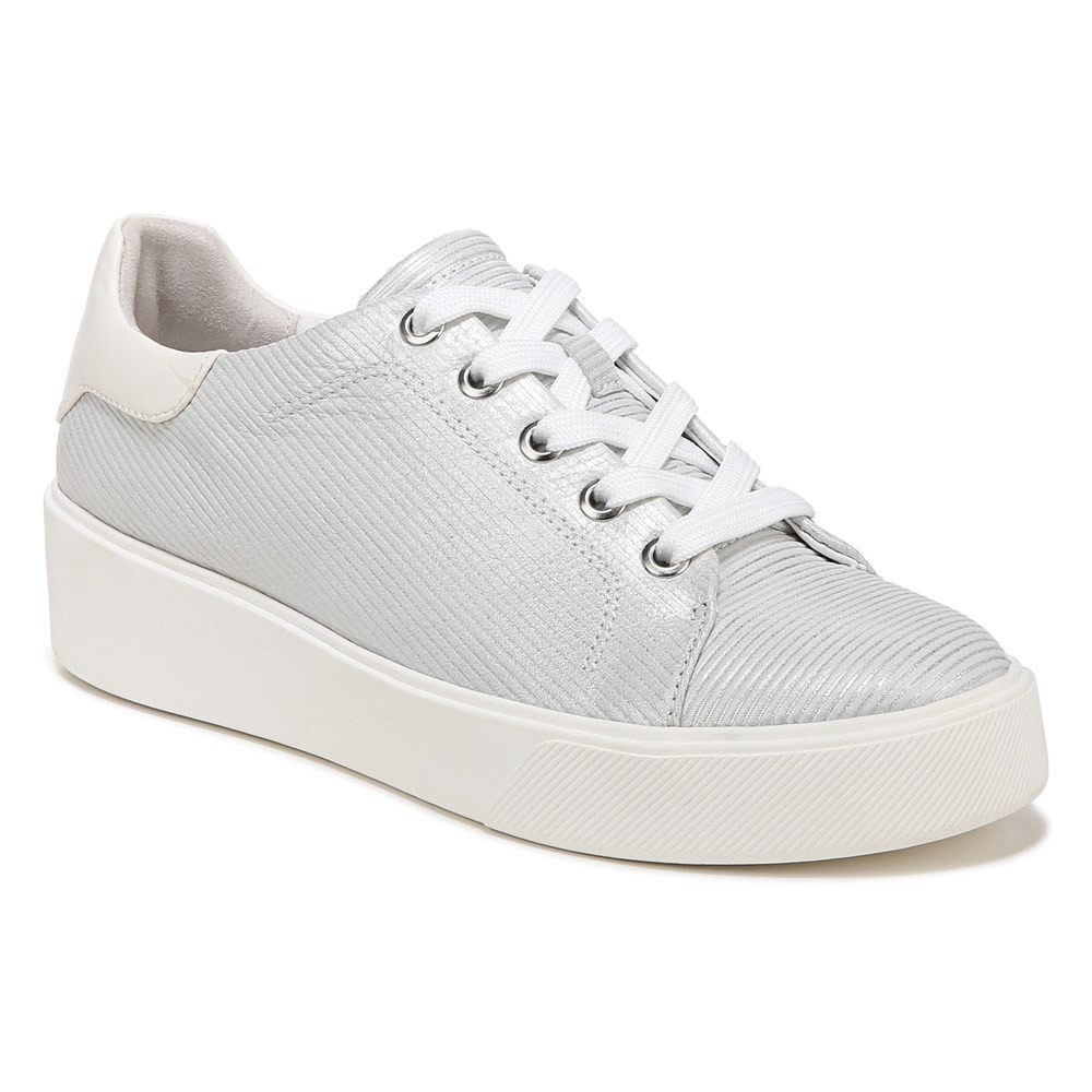 Naturalizer Morrison 2.0 Lace Up Sneaker - Silver Leather Naturalizer Morrison 2.0 Lace Up Sneaker - Silver Leather