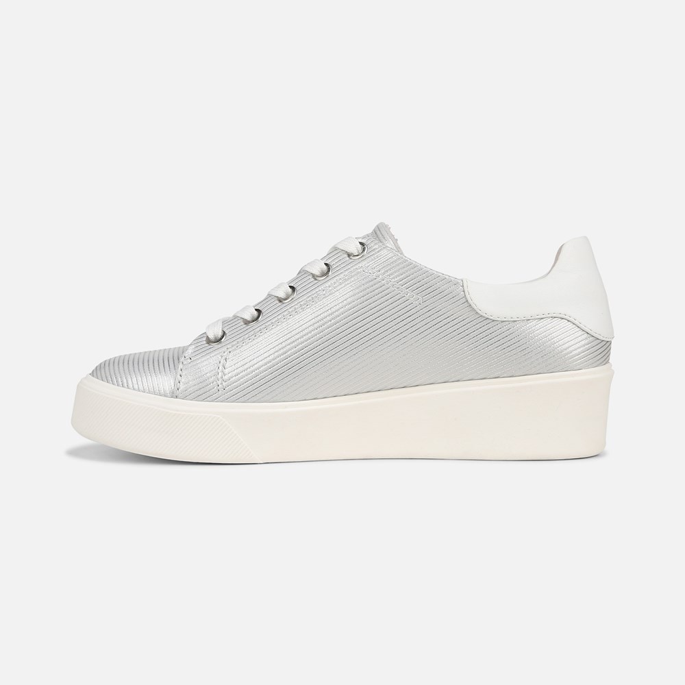 Naturalizer Morrison 2.0 Lace Up Sneaker - Silver Leather Naturalizer Morrison 2.0 Lace Up Sneaker - Silver Leather