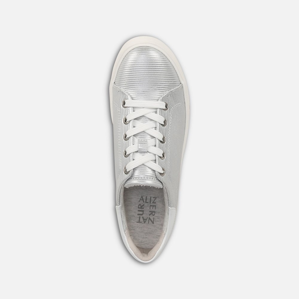 Naturalizer Morrison 2.0 Lace Up Sneaker - Silver Leather Naturalizer Morrison 2.0 Lace Up Sneaker - Silver Leather