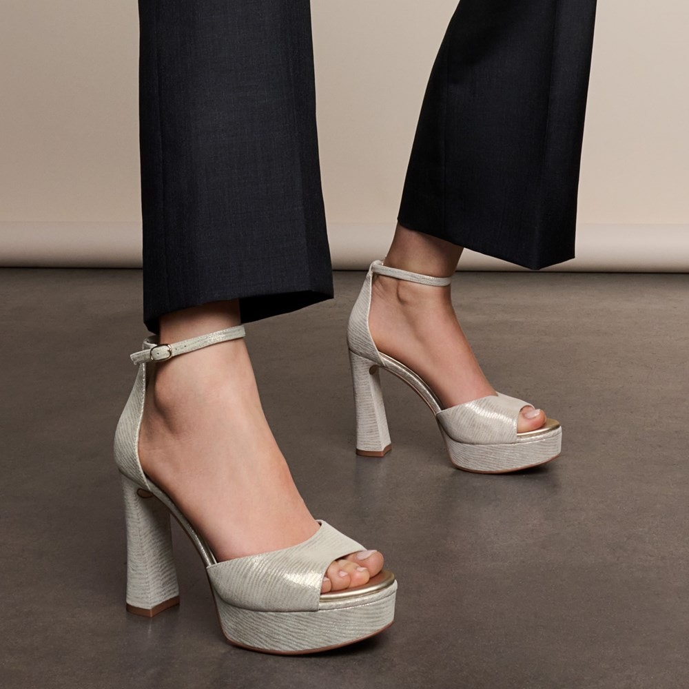 Naturalizer 27 Edit Delphie Dress Sandal - Warm Silver Leather Naturalizer 27 Edit Delphie Dress Sandal - Warm Silver Leather