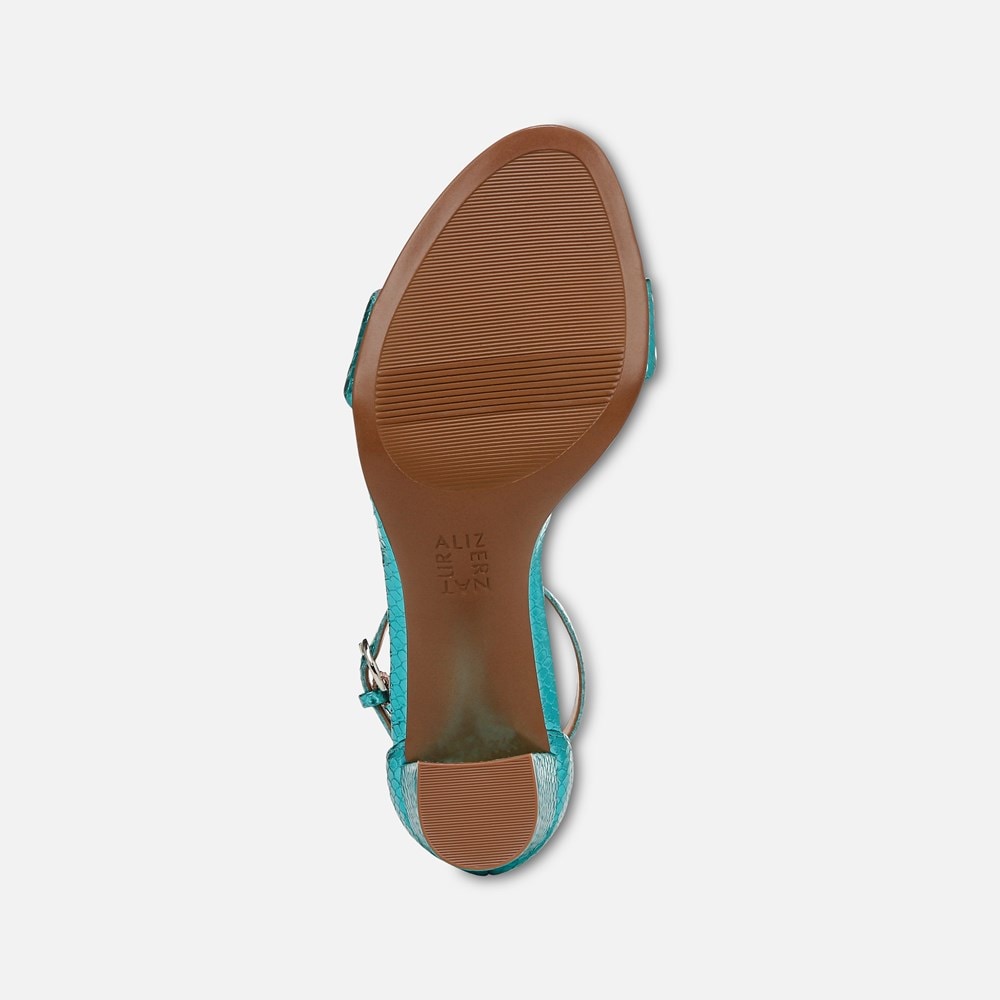 Naturalizer Limited Edition Vera Dress Sandal - Teal Metallic Snake Print Leather Naturalizer Limited Edition Vera Dress Sandal - Teal Metallic Snake Print Leather