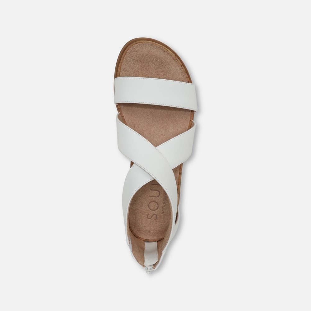 Naturalizer SOUL Cindi Sandal - White Synthetic Naturalizer SOUL Cindi Sandal - White Synthetic