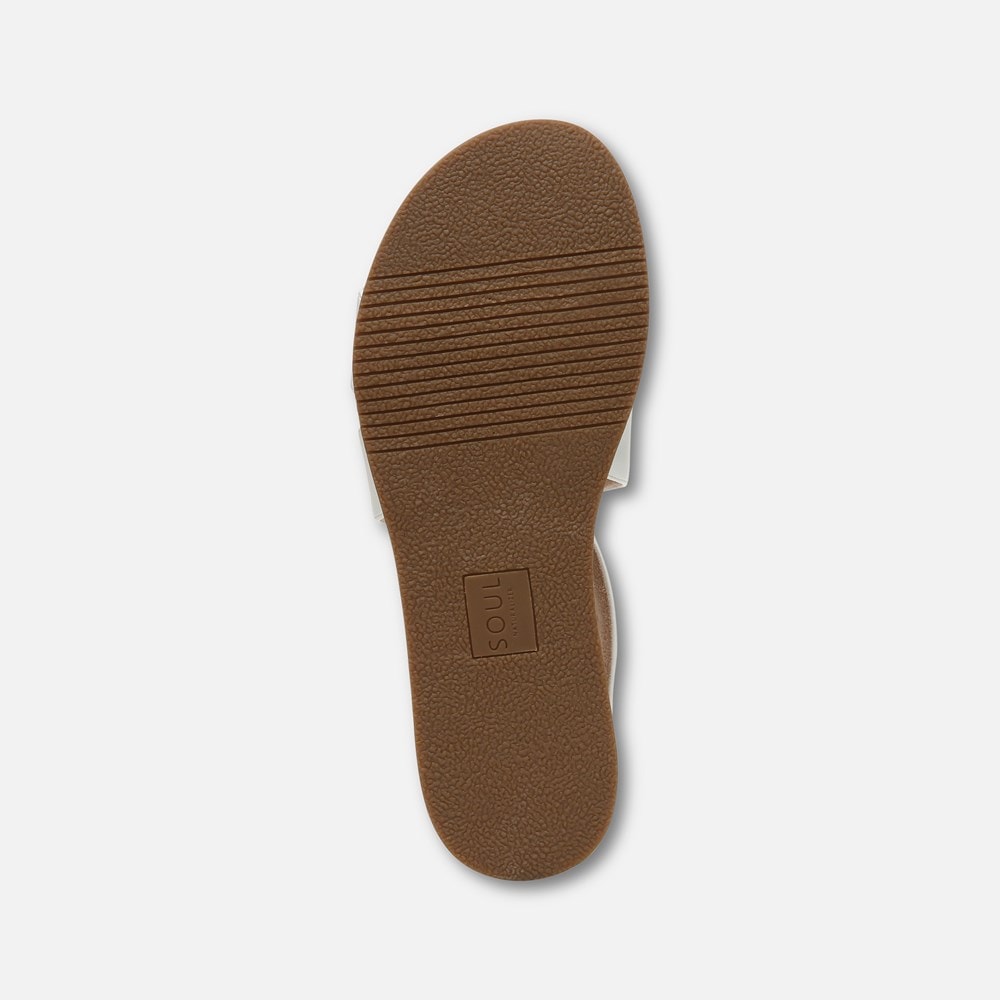 Naturalizer SOUL Cindi Sandal - White Synthetic Naturalizer SOUL Cindi Sandal - White Synthetic