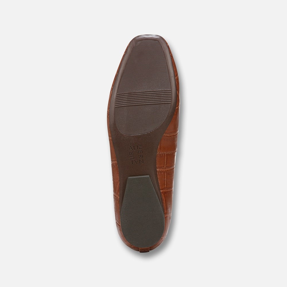 Naturalizer Chelsea Ballet Flat - English Tea Croc Leather Naturalizer Chelsea Ballet Flat - English Tea Croc Leather