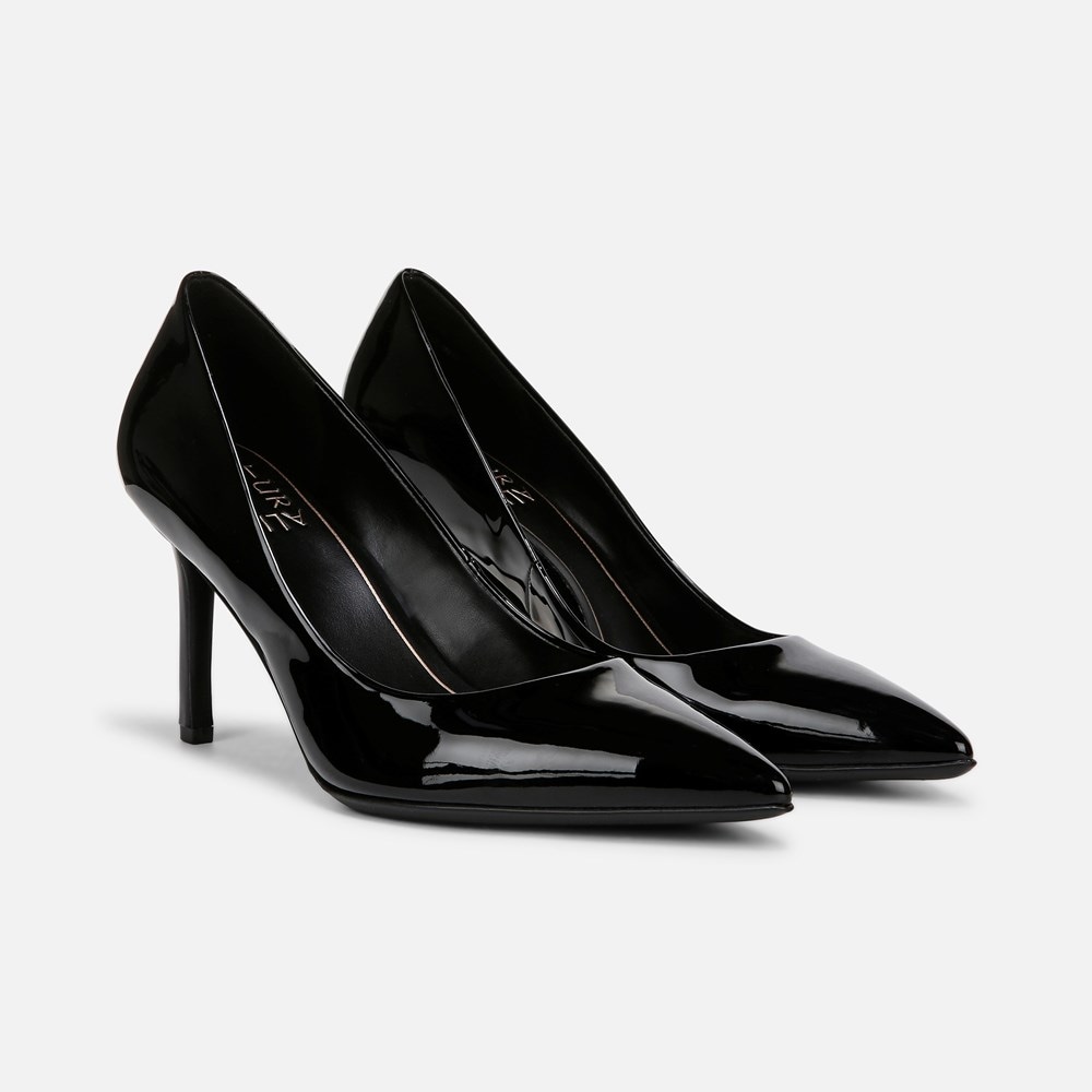 Naturalizer Anna Pump - Black Patent Faux Leather