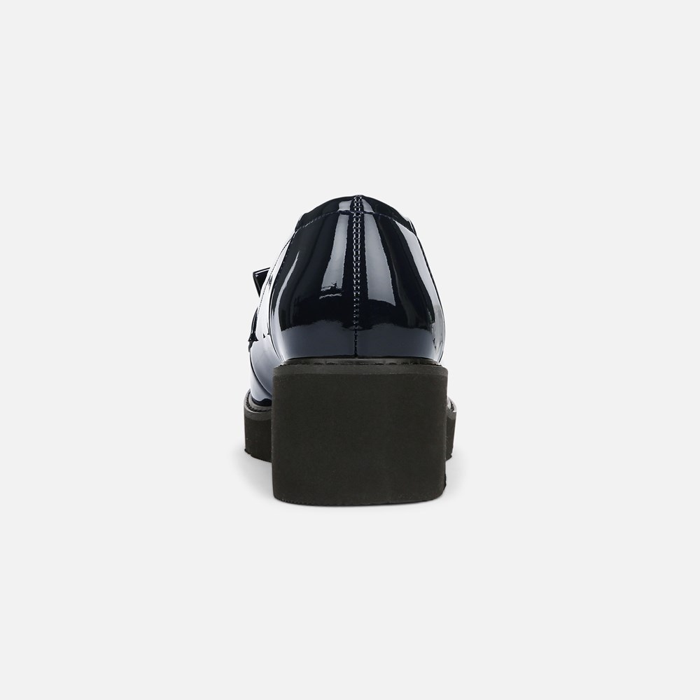 Naturalizer Desmond Lug Loafer - French Navy Faux Leather Naturalizer Desmond Lug Loafer - French Navy Faux Leather