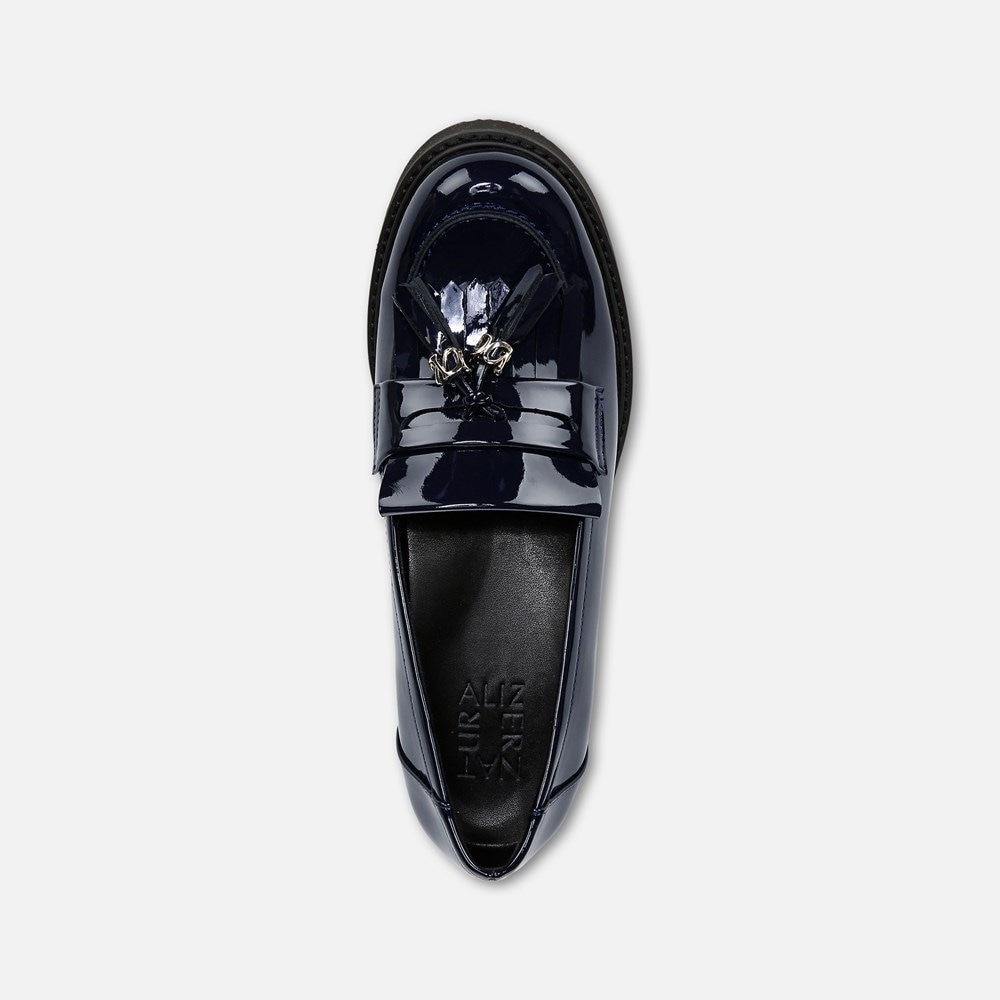 Naturalizer Desmond Lug Loafer - French Navy Faux Leather Naturalizer Desmond Lug Loafer - French Navy Faux Leather