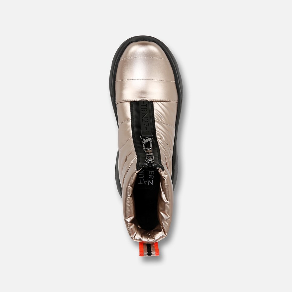 Naturalizer Think Royln Shadow-Dancer Water Repellent Bootie - Cashmere High Shine Nylon Naturalizer Think Royln Shadow-Dancer Water Repellent Bootie - Cashmere High Shine Nylon