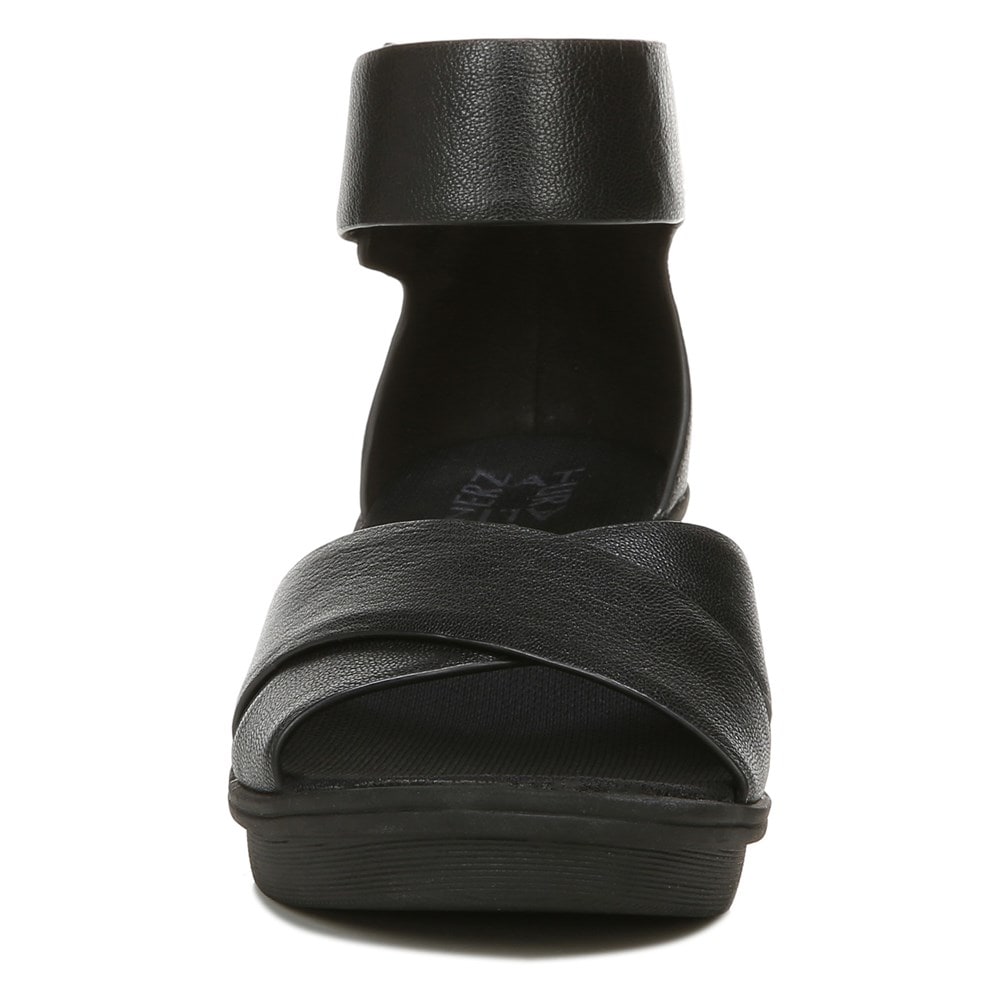 Naturalizer Riviera Wedge Sandal - Black Leather Naturalizer Riviera Wedge Sandal - Black Leather