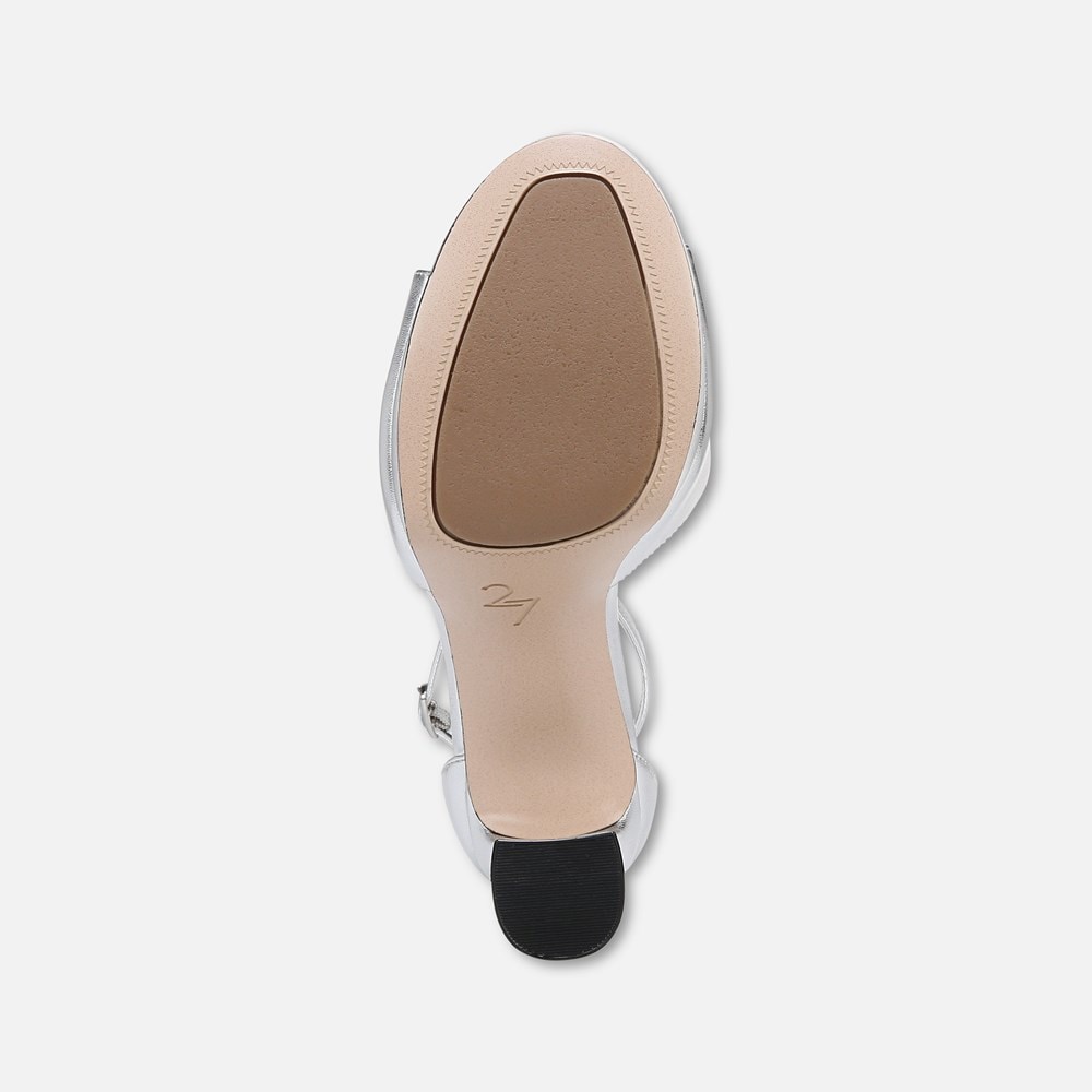 Naturalizer 27 Edit Delphie Dress Sandal - Silver Leather Naturalizer 27 Edit Delphie Dress Sandal - Silver Leather