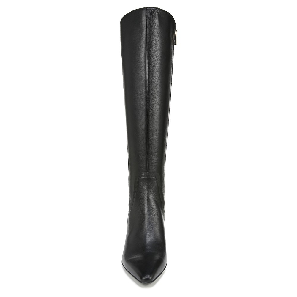 Naturalizer Deesha Wide Calf Knee High Boot - Black Leather Naturalizer Deesha Wide Calf Knee High Boot - Black Leather
