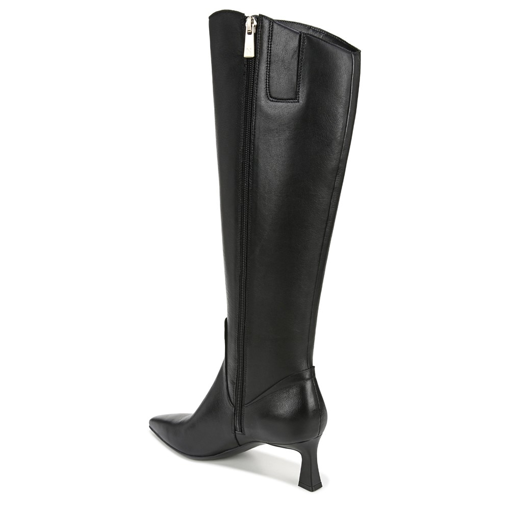Naturalizer Deesha Wide Calf Knee High Boot - Black Leather Naturalizer Deesha Wide Calf Knee High Boot - Black Leather