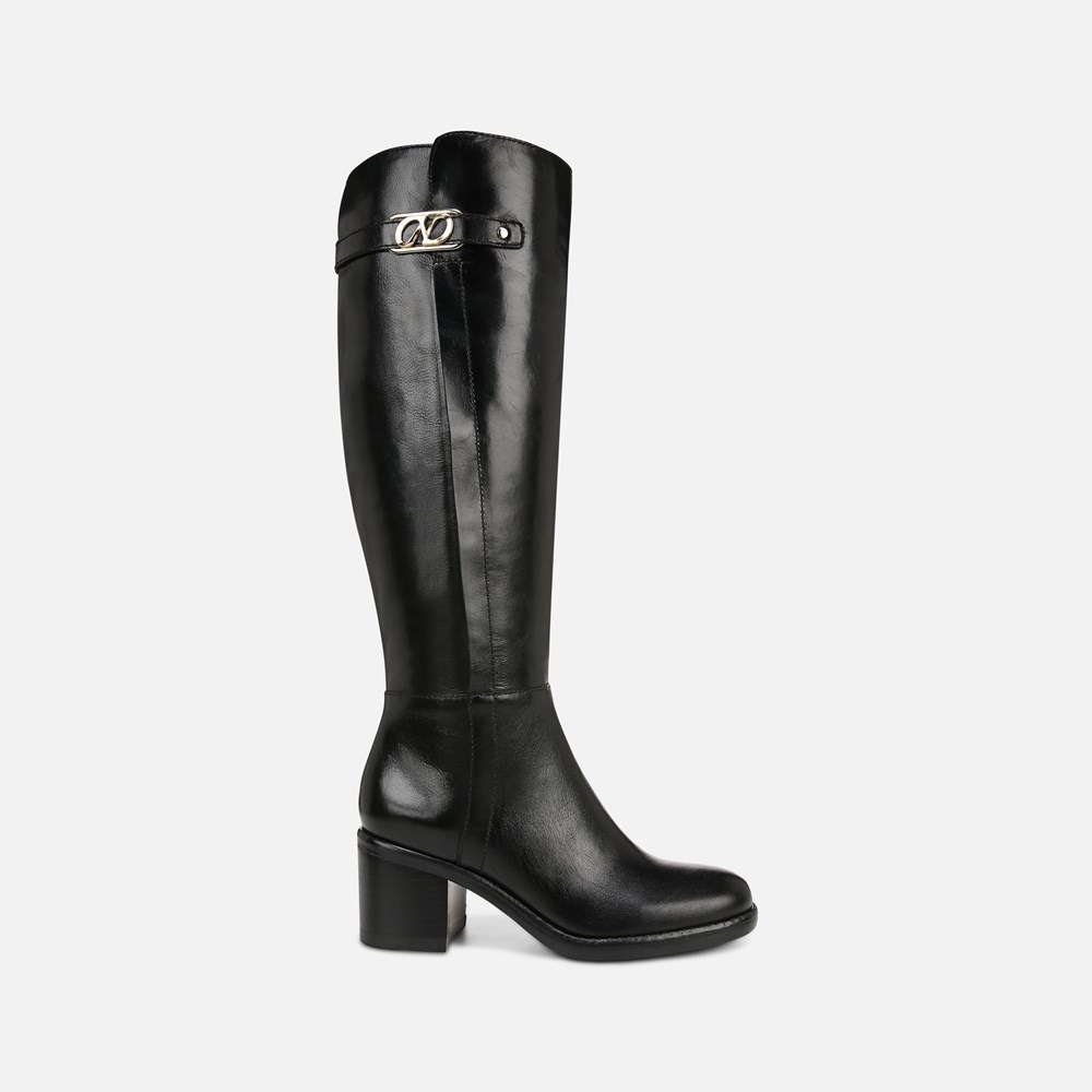 Naturalizer Fannie Knee High Boot - Black Leather
