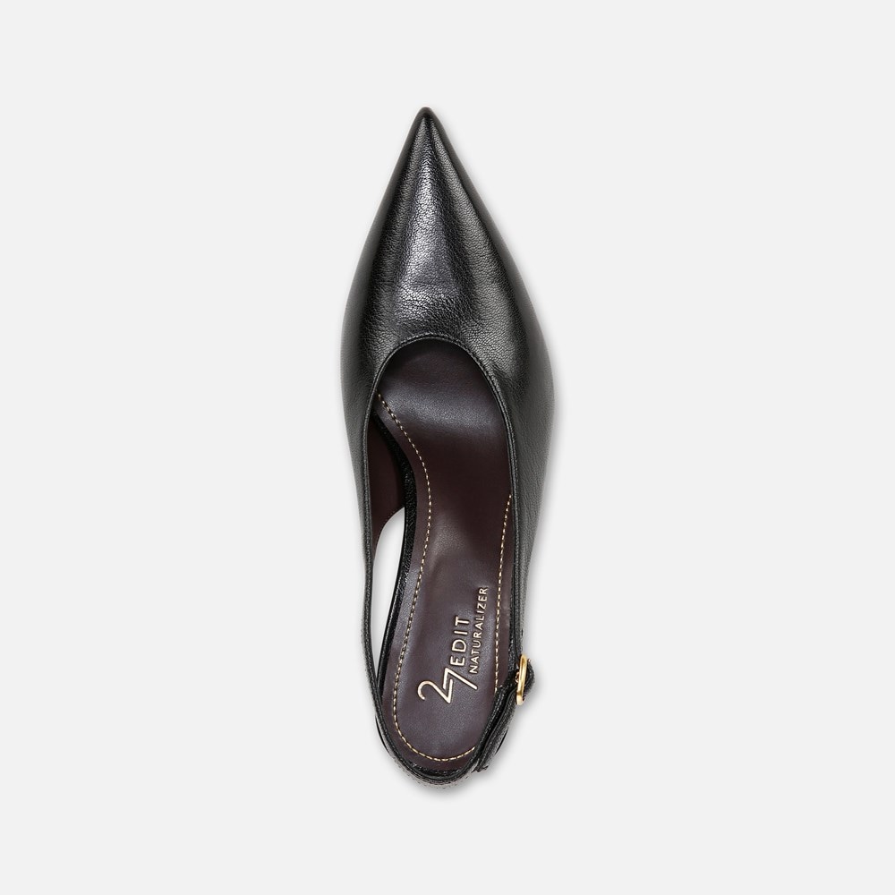 Naturalizer 27 EDIT Elaine Slingback Dress Shoe - Black Leather Naturalizer 27 EDIT Elaine Slingback Dress Shoe - Black Leather