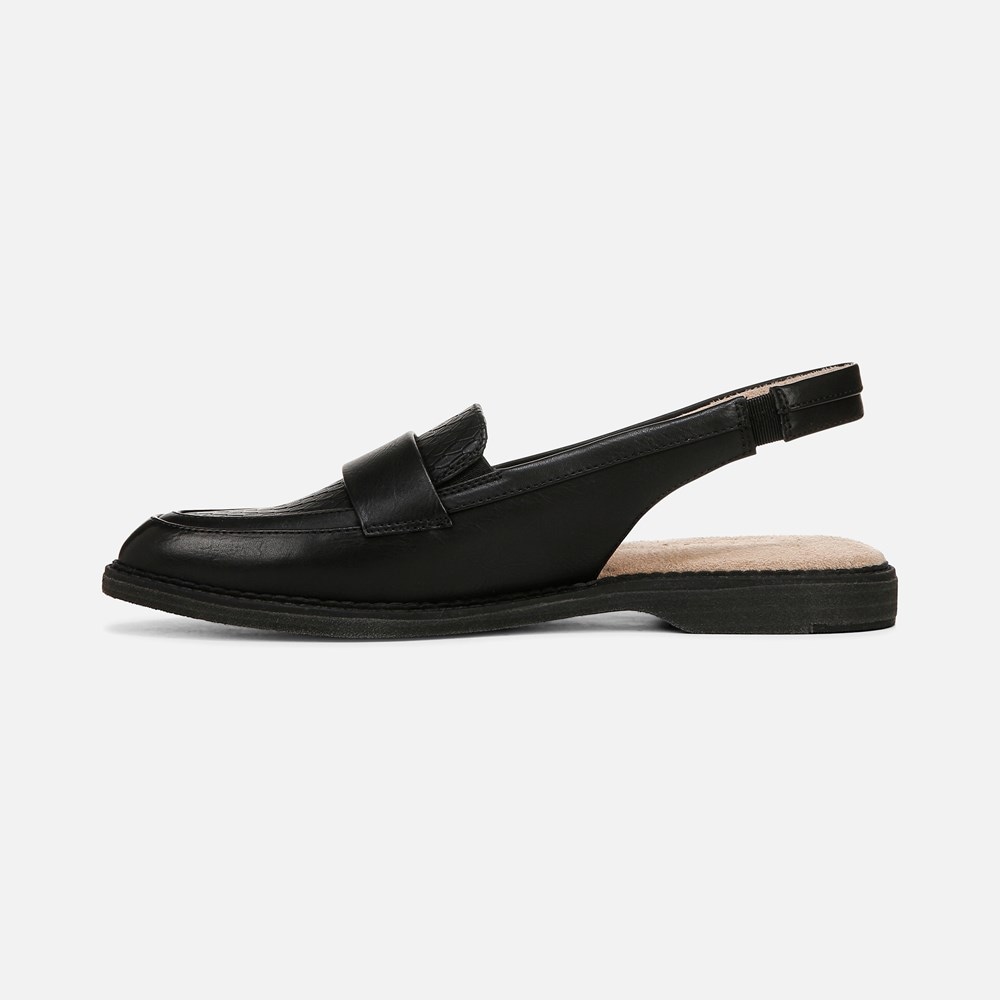 Naturalizer SOUL Yeah Slingback Loafer - Black Faux Leather Naturalizer SOUL Yeah Slingback Loafer - Black Faux Leather