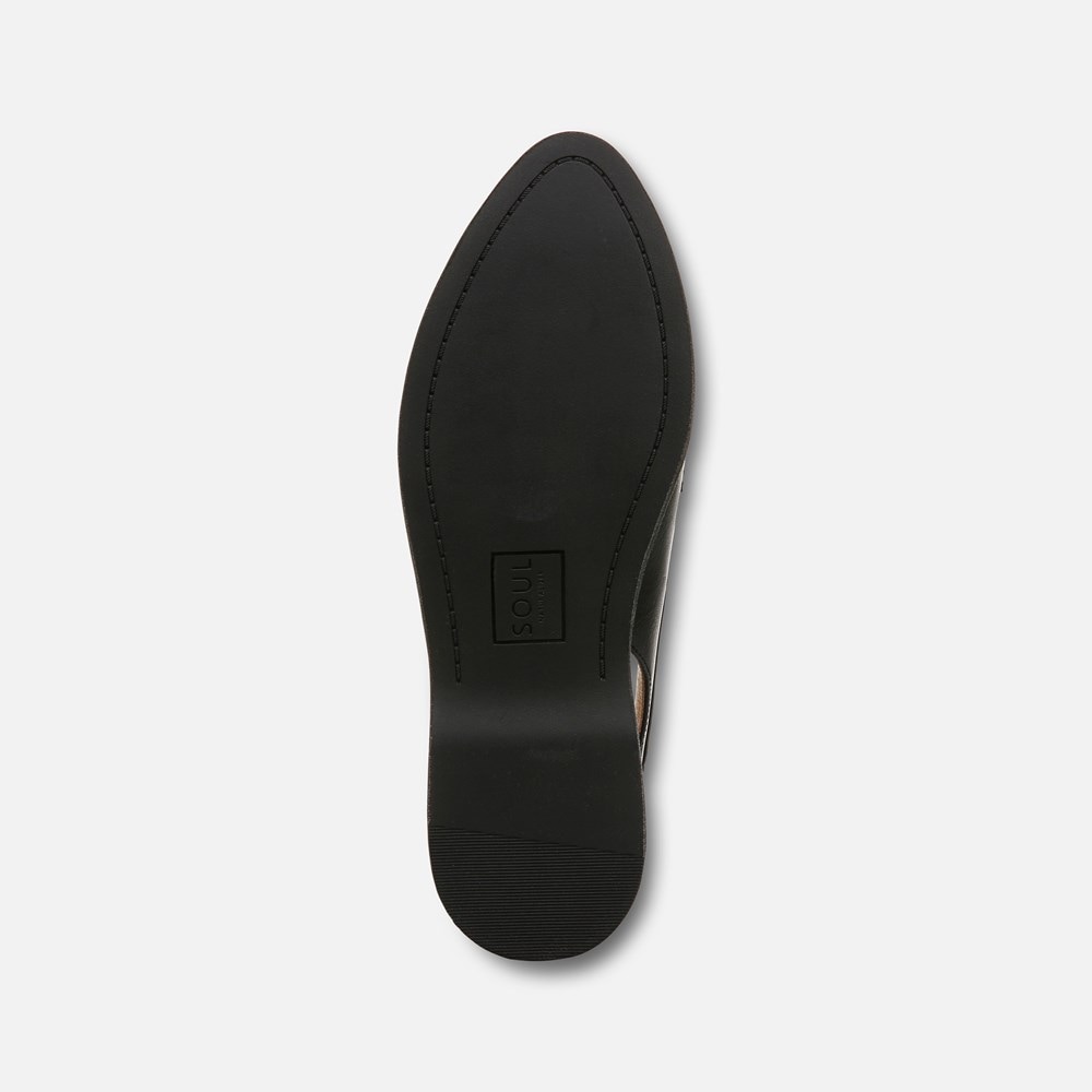 Naturalizer SOUL Yeah Slingback Loafer - Black Faux Leather Naturalizer SOUL Yeah Slingback Loafer - Black Faux Leather